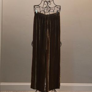 Reformation crushed velvet pants